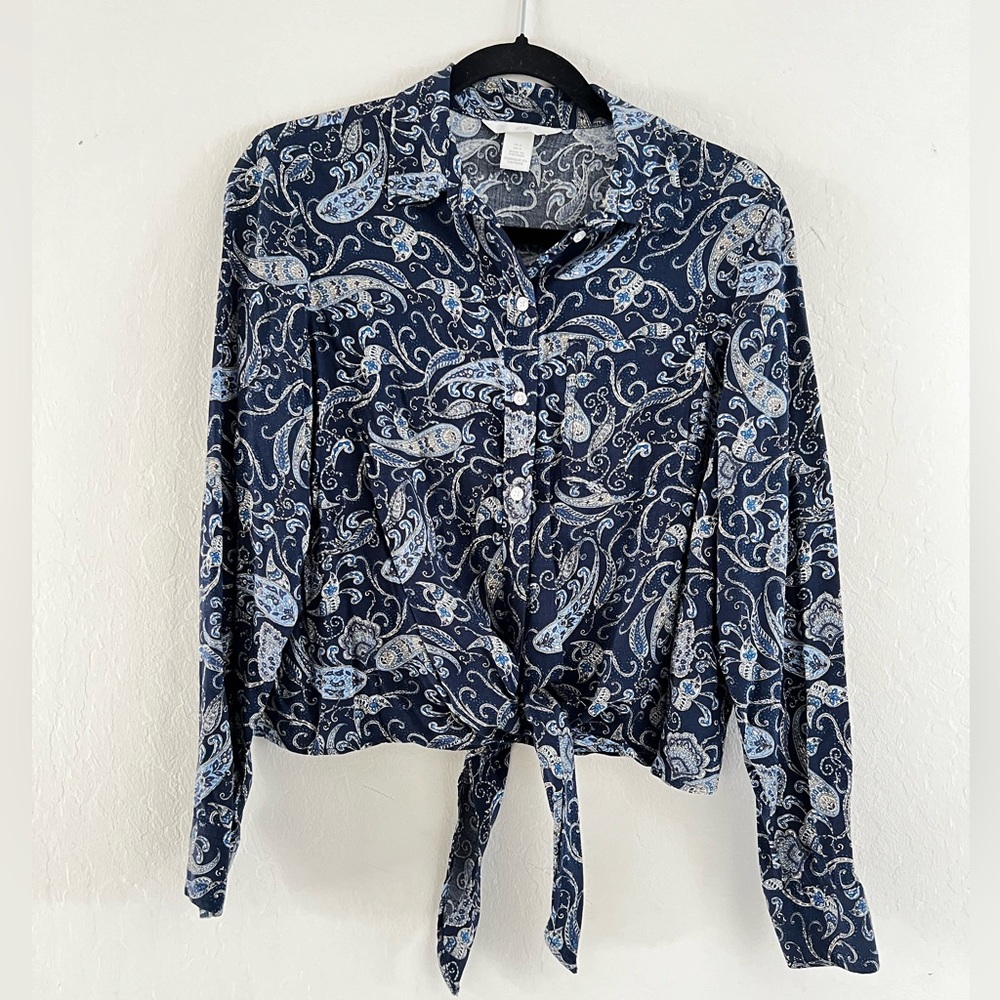 Crop button up
